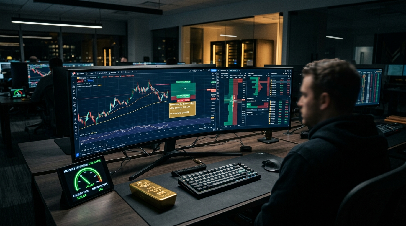 XAUUSD Lot Size Calculator for Prop Firms: 2026 Gold Risk Chart